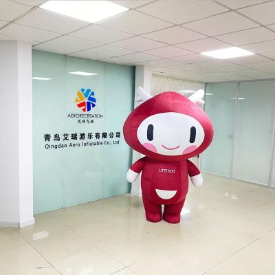 China Event Interactive Advertising Costume Inflatable Cute Cartoon Walking Costume for sale