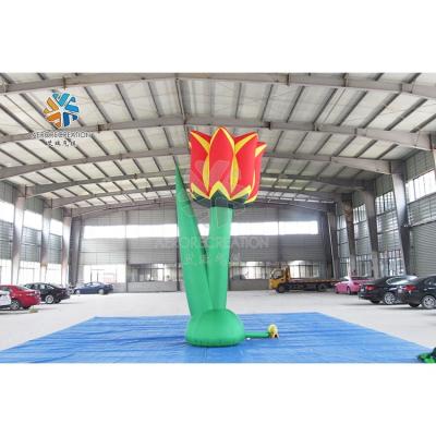 China Good Quality Standing Inflatable Event Flower Inflatable Flower Plant Beautiful For Garden Decoration for sale