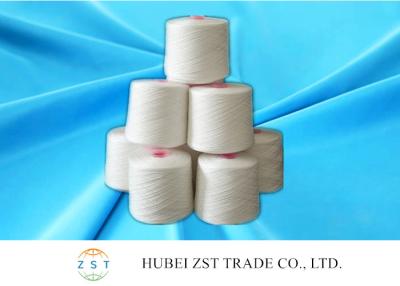 China 20/2 Raw White 100% Polyester Spun Yarn With Dyeing Tube for sale