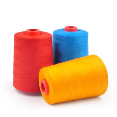 China In Stock Polyester Threads Hilos De Coser Solid Color Dyed Spun 100% Polyester Yarn 40/2 Polyester Sewing Thread for sale