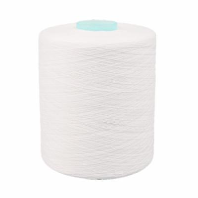 China Eco - Friendlypolyester Ring Spun Yarn , Core Spun Raw White Yarn Good Evenness for sale