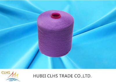 China Purple Durable Semi Dull Yarn , Twisted Dyed Polyester Non Knot For Clothes for sale