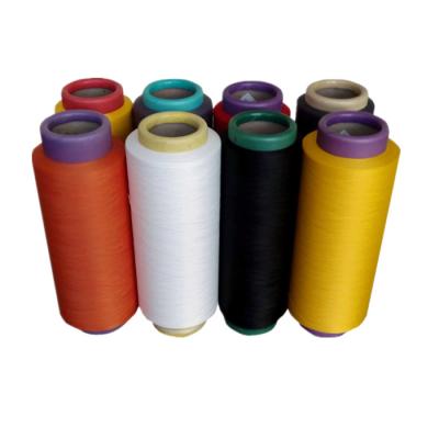 China Black White Dyed Colors 150/48, 300/96 100% Polyester Filament Yarn DTY Price for sale