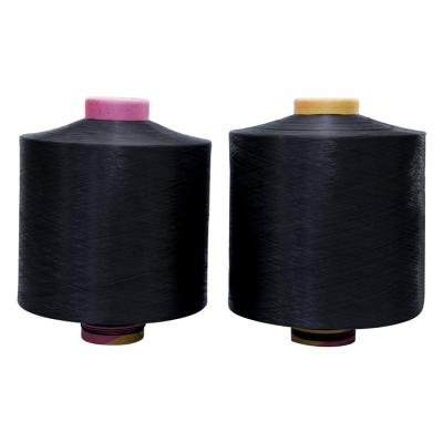 China Raw White Black 300D/96F DTY Polyester Yarn For Knitting Machine for sale