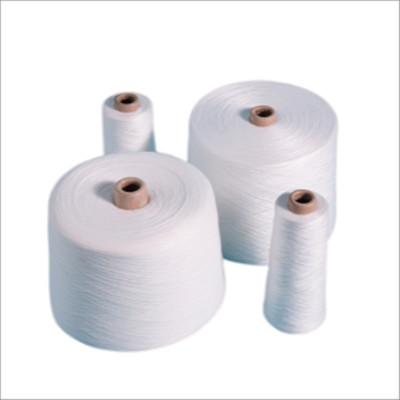 China 40/2 Raw White 100% Polyester Spun Yarn On Paper Cone 1.67kgs / Cone for sale