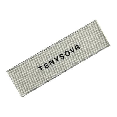 China Machine Washable High Density Fine Yarn Computer Weave Label Making Clothing Fabric Brand Size Label Woven Label Clothing Store Lead Label for sale