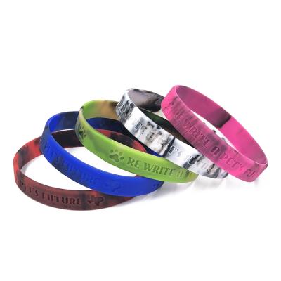 China art & Classic Collectible Silicone Wristbands Plain Custom Silicone Promotional Wristbands Unisex Silicone Wristbands Debossed China for sale