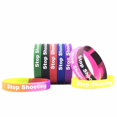 China High Quality Customized Casual Silicone Ring Bracelet Gym Mens Ladies Sports Wristband for sale