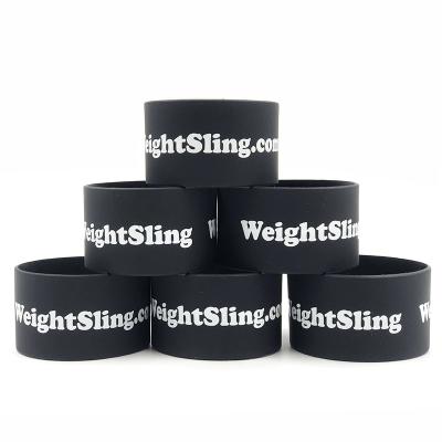 China Custom Logo Basketball Rubber Wristbands Printing Rubber Wristband Wholesale Custom CLASSIC VIP Rubber Wristband for sale