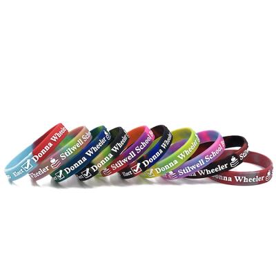 China Agriculture Supplier Direct Selling Kids Sweatproof Colorful Elastic Silicone Tool Support Sports Reflective Fitness Tennis Wristband for sale