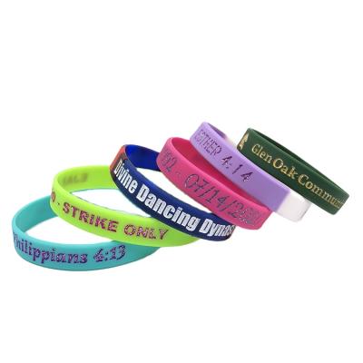 China Sports Wholesale Basketball Rubber Wristband Neon Rubber Wristband Tennis Wristband for sale