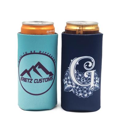 China China Wholesale 12oz Sublimation Waterproof Large Thin Skinny Neoprene Stubby Holder Can Cooler for sale