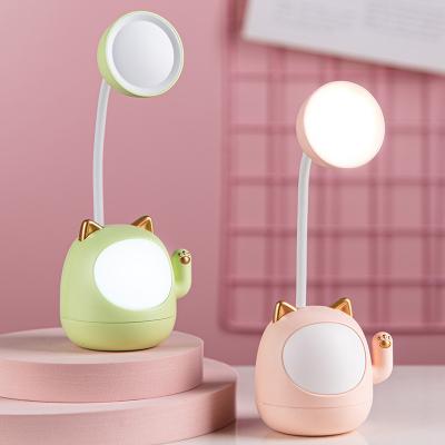 China Lamp protectionLEDChinese Style Cartoon USBCharging Lamp Lucky Eye Table With Penknife With Night Light Desk Portable Table Lamp for sale