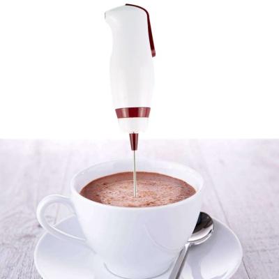 China Handheld Mini Electric Beater Ejector Knob Agitator Stainless Steel Egg Beater Coffee Eggnog Hand Mixer for sale