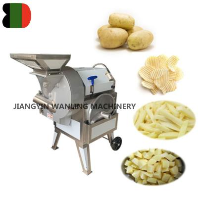 China Industrial Snack Plant WLQ Radish Carrot Chilli Cutter Cutting Machine Vegetable Fruit Cutter Automatic Machine for sale