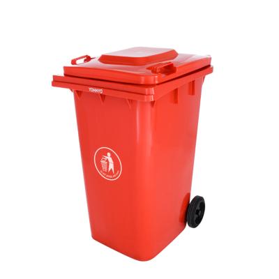 China Best Price 240l Sustainable Outdoor Wheelie Trash Can Large Size Dust Bin Manufacturer for sale