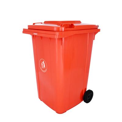 China 360 Liter Sustainable Outdoor Public Trash Bin Manufacturer Plastic Trash Can For Sale for sale