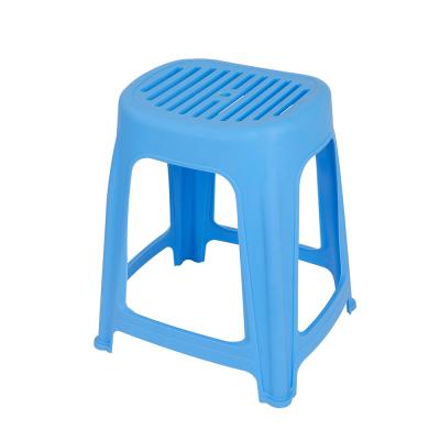 China stool home & Ottoman Home Bedroom Colorful Blue Square Plastic Stackable Stool for sale