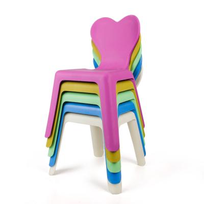 China Modern Kindergarten Furniture Colorful Stacking Plastic Kids Children Study Chair for sale