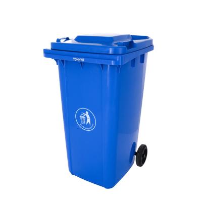 China 240 Liter Sustainable Garden Wheelie Plastic Garbage Waste Bin For Street Trash Bin for sale