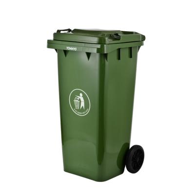 China Sustainable Waste 120l Outdoor Garbage Bin Plastic Bin for sale