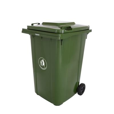 China Durable 360l Door Bin Waste Bin Plastic Wheeled Bin for sale