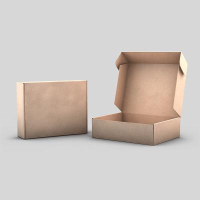 China Recyclable Biodegradable Brown Shipping Boxes Kraft Paper Mailer Box With Your Logo for sale