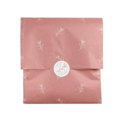 China Recyclable Pink Color Gift Packaging Wrapping Tissue Paper Roll for sale