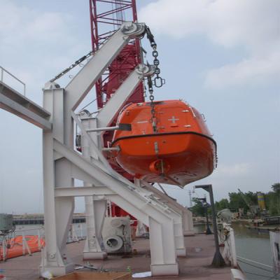 China IACS Approved SOLAS Lifeboat Gravity Luffing Arm Type Davit With Winch for sale