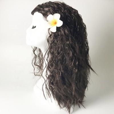 China Hair Decoration Accessories Kids Cosplay Costume Halloween Kids Moana Wig Movie Princess Girl Wigs for sale