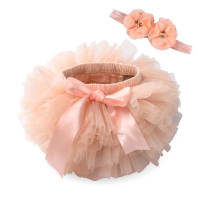 China Breathable Baby Girls Newborn Tutu Dresses Infant 1st Birthday Party Princess Skirt With Headband for sale