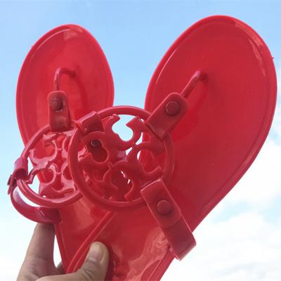 China 2022 New Style Fashion Jelly Anti-slippery Ladies PVC Shoes Lady Summer Shoes Wholesale Women Flip Flop Beach Slippers Latest For Girl for sale