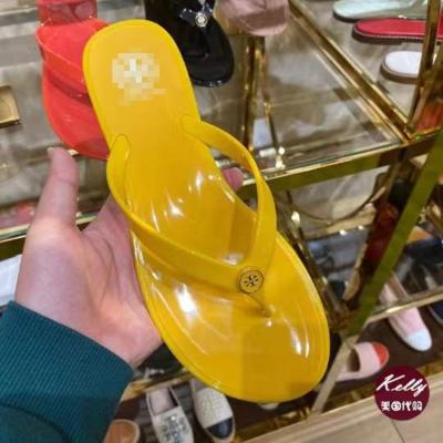 China New Style Fashion Jelly Anti-slippery Ladies PVC Shoes Lady Summer Shoes Wholesale Women Flip Flop Beach Slippers Latest For Girl for sale