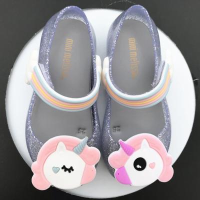 China Children Anti-slippery Jelly Shoes Princess Summer Cute Flat Sandals For Kids Girls Fashion Fish Mouth Sandals Jieyang Shoes for sale