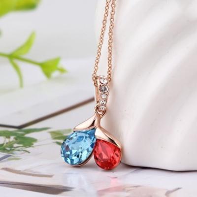 China Ref No.: 106001 Summer fruit dual birthstone necklace jewellery au jewelry blogs handmade jewelry for sale