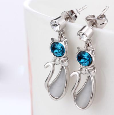 China Ref No.: 406007 Beauty cat Earring costume accessories wholesale art deco jewelry for sale