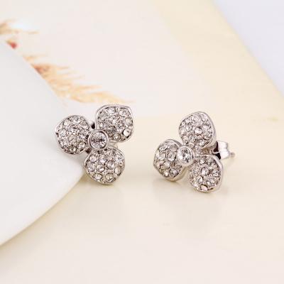 China Ref No.: 406028 Simple florid Earring bridal flower jewellery best wholesale fashion jewelry for sale