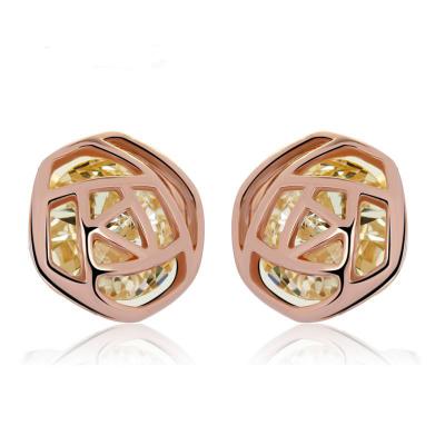 China Ref No.: 440206 Simple Rose Earring imported jewellery wholesale cross jewelry for sale