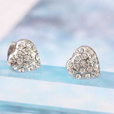 China Ref No.: 440217 Elegant Heart Earring moti jewellery online designing jewelry for sale