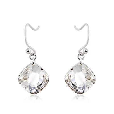 China Ref No.: S200006 iridescence 1.1cm diamond S925 Earring designer silver jewellery price silver jewelry for sale