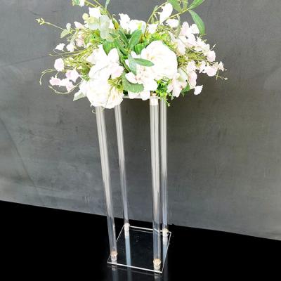 China Wedding Gifts Home Decorati Custom Clear Acrylic Flower Stands For Wedding Decoration Acrylic Pedestals Display Stands Set Flowers Pedestal Stands Wedding for sale