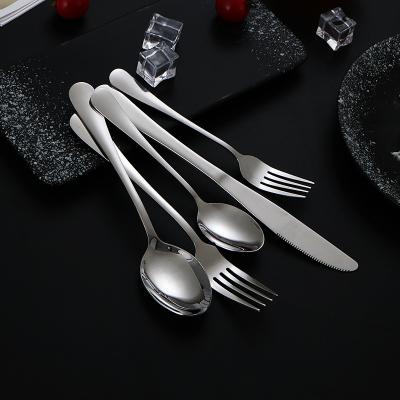 China Western Party Viable Gift Cutlery Stainless Steel Silverware Knife Flatware Dinnerware Steak Knife, Fork and Spoon Set for sale