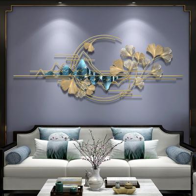 China Wholesale Islamic Minimalist Metal Wall Arts Decor For Modern Metal Relief Mural Living Room Gold Home Decor Decorative Wall Art for sale