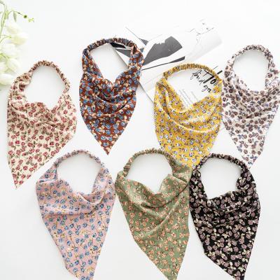 China Wholesale Floral Print Elastic Triangle Summer Headband RARA Women's Headband Fashion Wrap Bandana Scarf Headband for sale