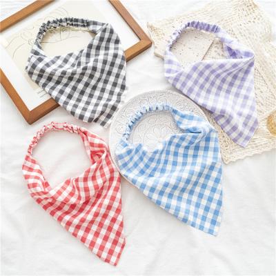 China Custom Color Fashion Women Triangle Turban Scarf Elastic Bandana Candy Headband RARA Headband Candy Headband For Women Girl for sale