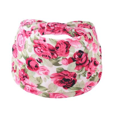 China Wholesale 48 Colors Women Bohemian Floral Print Style Elastic Leopard Hair Scarf Elastic Headband Hair Band RARA Sports Turban Headbands for sale