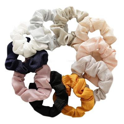 China Wholesale Fashion Scrunchies RARA Hair Scrunchies Wrinkle Style Small Women Hair Elastic Ponytail Holder Hair Ties Girl Korean Design Wrinkle Hair Scrunchies for sale