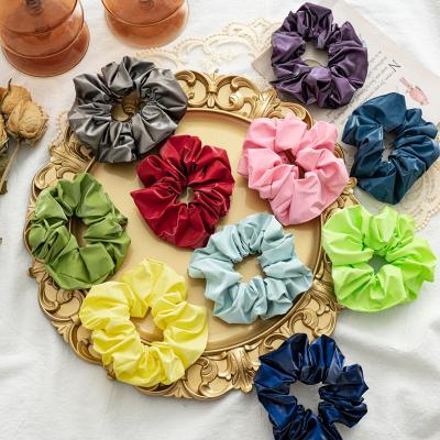 China RARA women hair scrunchies wholesale elastic hair band hair tie solid colors women hair accessories colorful fabric scrunchies for sale