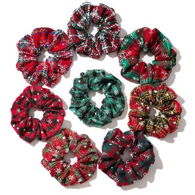 China RARA Fashion Christmas Festival Scrunchies Snowflake Hair Rope Ring Hair Ring For Girls for sale