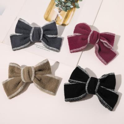 China Knit RARA Korean Style Fashion Hair Accessories Spring Summer Knit Big Bow Hairpin Hair Clips For Girls for sale